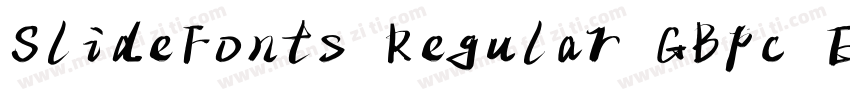 SlideFonts Regular GBpc EUC H字体转换